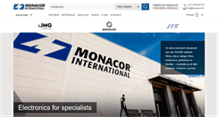 Desktop Screenshot of monacor.sk